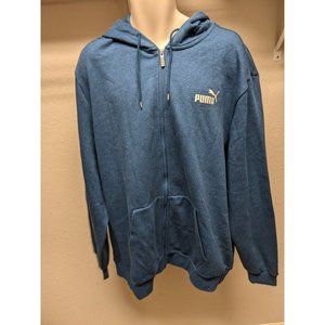 Puma Men's Hooded Jacket Full Zip Dark Blue Size 3XL NWT